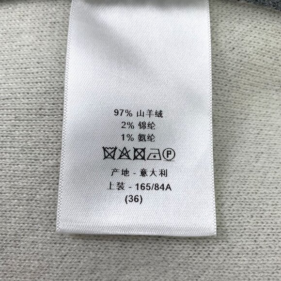 Christian Dior Grey Cashmere Hooded Long-Sleeve Sweater Size XS - Picture 3 of 7